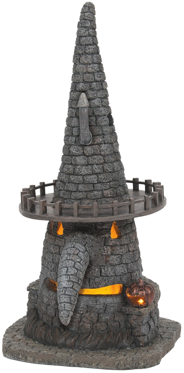 Department 56 Nightmare Before Christmas Village Witch Tower Lit Village Building 10in H